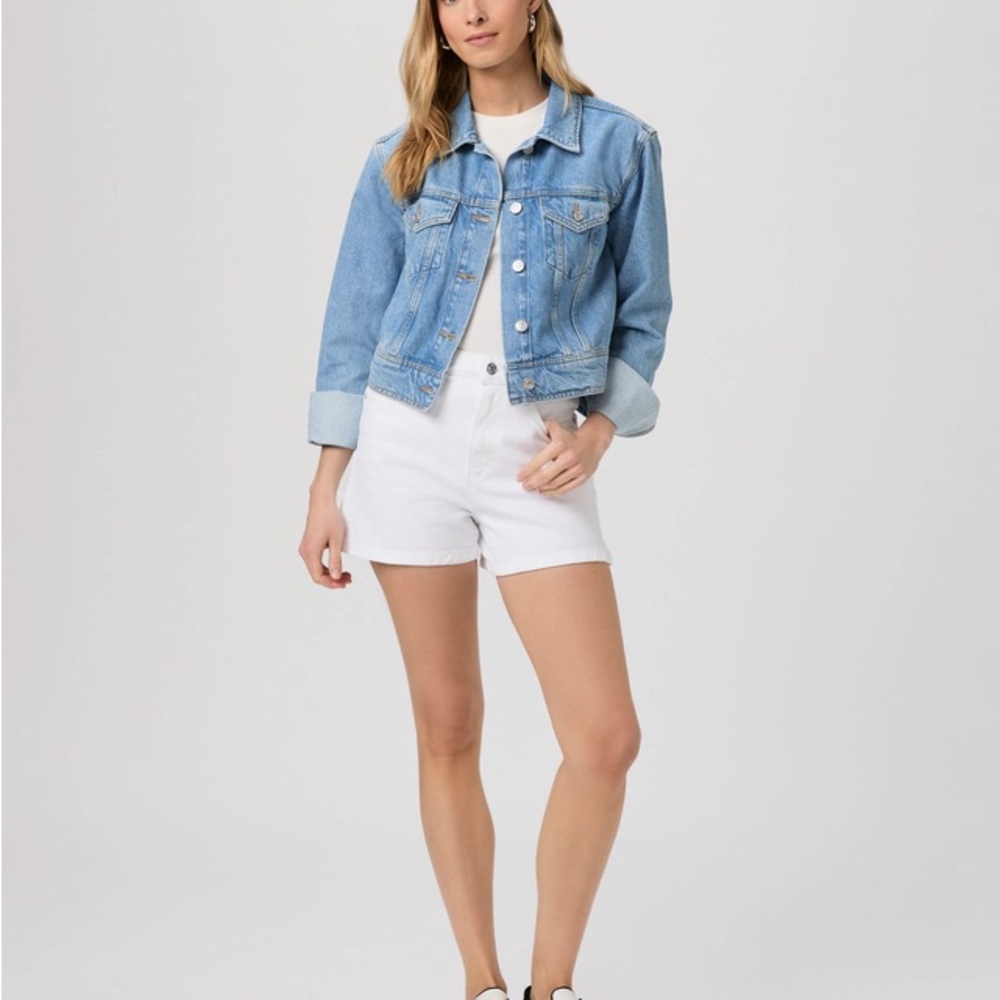 PAIGE Cream Dani Shorts